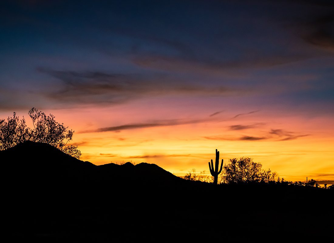 Blog - Sunset in the Sonoran Desert, Just Outside of Phoenix, Arizona